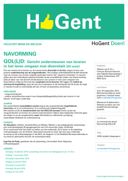 download brochure - Faculteit Mens en Welzijn