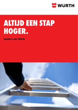 Ladders - Welkom bij Würth Belux NV Bevestigings