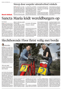 HD 020914 Sancta Maria leidt wereldburgers op