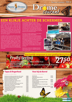 EEN KIJKJE ACHTER DE SCHERMEN.