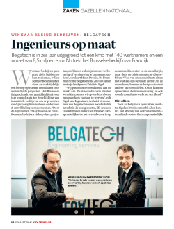 Ingenieurs op maat - Belgatech