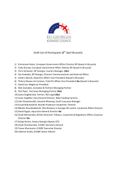Draft List of Participants (8 April Brussels)
