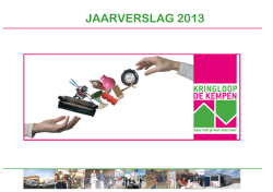 jaarverslag 2013 - Kringloop de Kempen