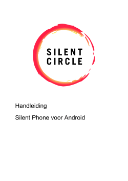 Handleiding Silent Phone voor Android