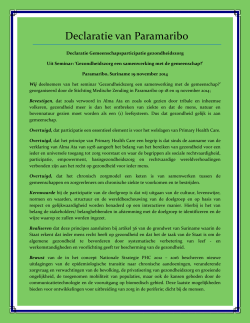 Declaratie van Paramaribo