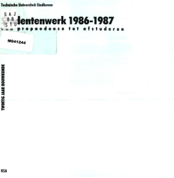 û lentenwerk 1986-1987 - Technische Universiteit Eindhoven
