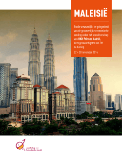 Landenstudie Maleisië (PDF, 4.05 MB)