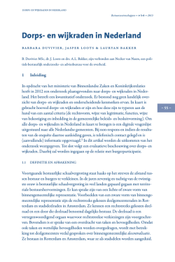 Dorps- en wijkraden in Nederland