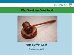Presentatie Wet Werk en Zekerheid