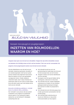 Infosheet - Wegwijzer Jeugd en Veiligheid