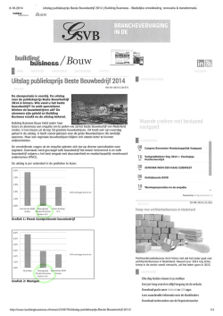 Lees hier het gehele artikel en de volledige uitslagen van Building