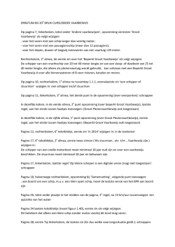 Download erratum cursusboek Klein Vaarbewijs