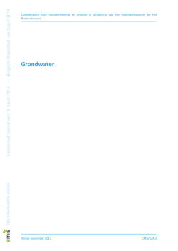 Grondwater - VITO ROOT esites