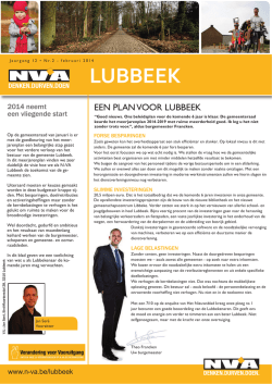 Huis aan huisblad februari 2014 - Lubbeek - N-VA