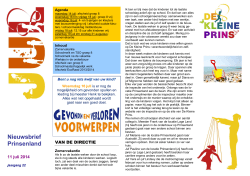 nieuwsbrief juli 2014 - De Kleine Prins » Montessori