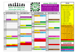 seizoen 2014-2015 - MSV EVERGEM - Home