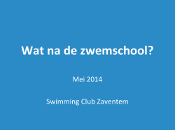 deze presentatie - Swimming Club Zaventem