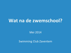deze presentatie - Swimming Club Zaventem