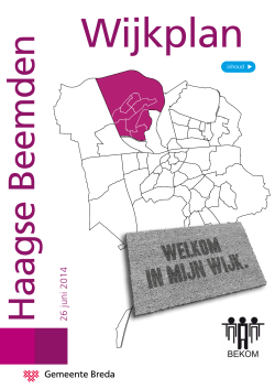 Wijkplan - Gemeente Breda