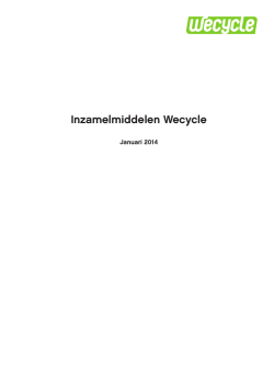 Inzamelmiddelen Wecycle