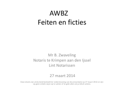 Presentatie AWBZ 2014, mr. B. Zwaveling