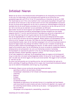 Infoblad: Nieren - Novalis Instituut