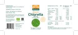 Etiket Chlorella