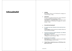 Inhoudstafel - smartbe.be