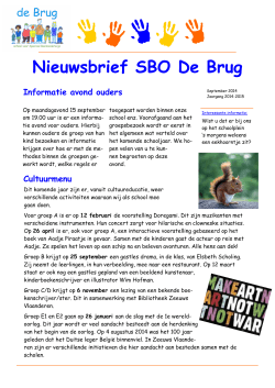 Nieuwsbrief SBO De Brug