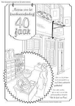 Download de twee kleurplaten - Museum voor het kruideniersbedrijf