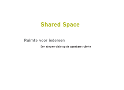 Ruimte voor iedereen - Database Shared Space