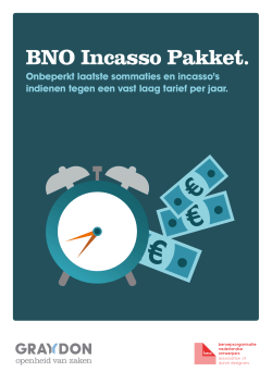 Overeenkomst BNO Incasso Pakket.