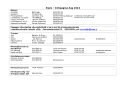 Budo – Infopagina Aug 2014 - Budo Vereniging Hoogeveen