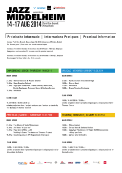 14 -17 AUG 2014Park Den Brandt