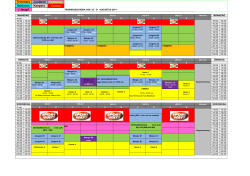 VAKANTIE TRAININGSSCHEMA 2014-2015 WEEK 25 AUG.