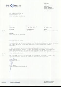 Inschrijving UWV - Asbestsanering