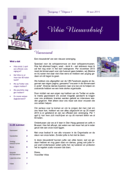 Nieuwsbrief juni 2014