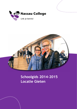Schoolgids 2014-2015 Locatie Gieten