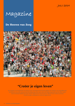 Magazine DHvZ juli 2014