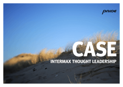 INTERMAX THOUGHT LEADERSHIP