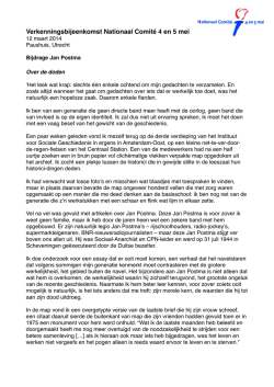 Download de gehele bijdrage. - Nationaal Comit&eacute; 4 en 5 mei