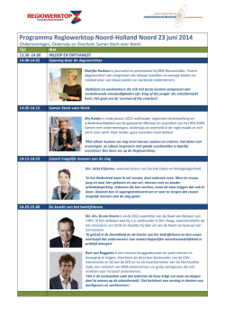 Programma Regiowerktop 2014