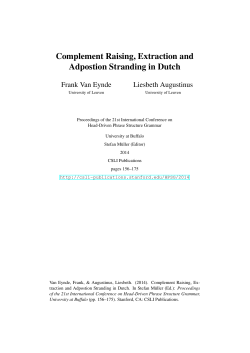 pages 156–175 - CSLI Publications