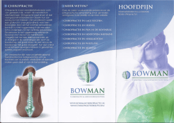 Hoofdpijnen - Bowman Chiropractie