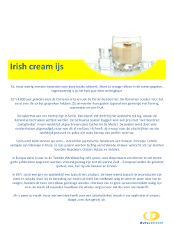 Heerlijk romig ijs met Irish creamsmaak