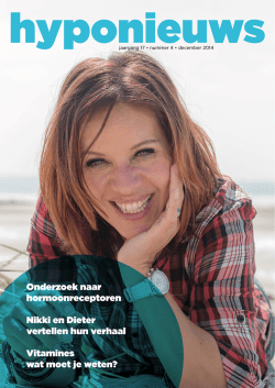 In deze Hyponieuws - De Nederlandse Hypofyse Stichting