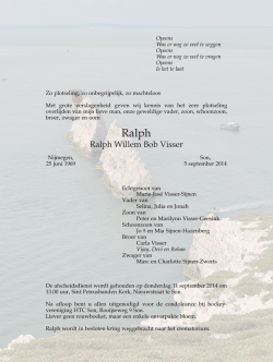 Ralph Willem Bob Visser