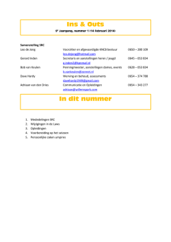 Ins en Outs 2014