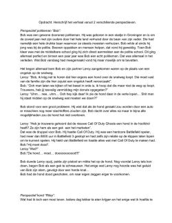 Herschreven verhaal vanuit 2 verschillende perspectieven