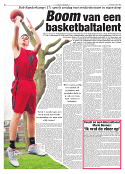 lees artikel - Waterland Basketball